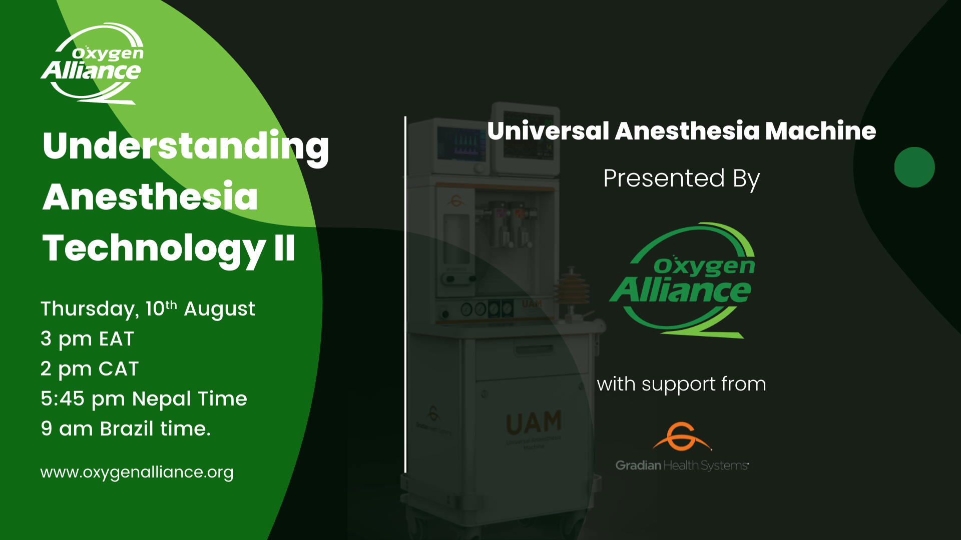 Understanding Anesthesia Technology: Exploring the Universal Anesthesia Machine 1 Oxygen Alliance